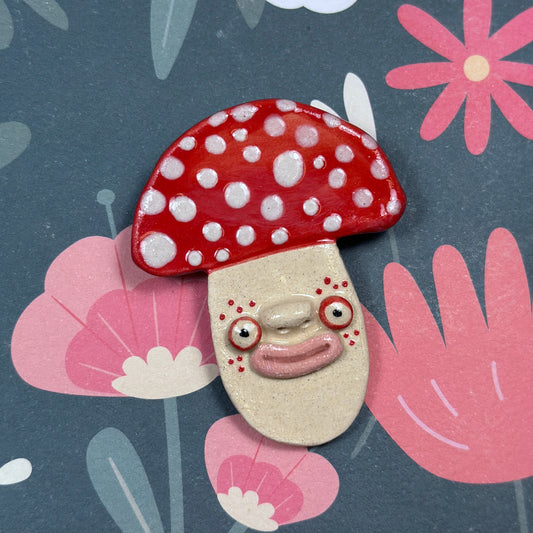 "Fly Agaric" Brooch