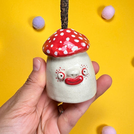 Miniature incense holder “Fly agaric with a little butt”