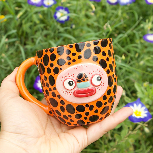 Miniature spotted mug, 240ml